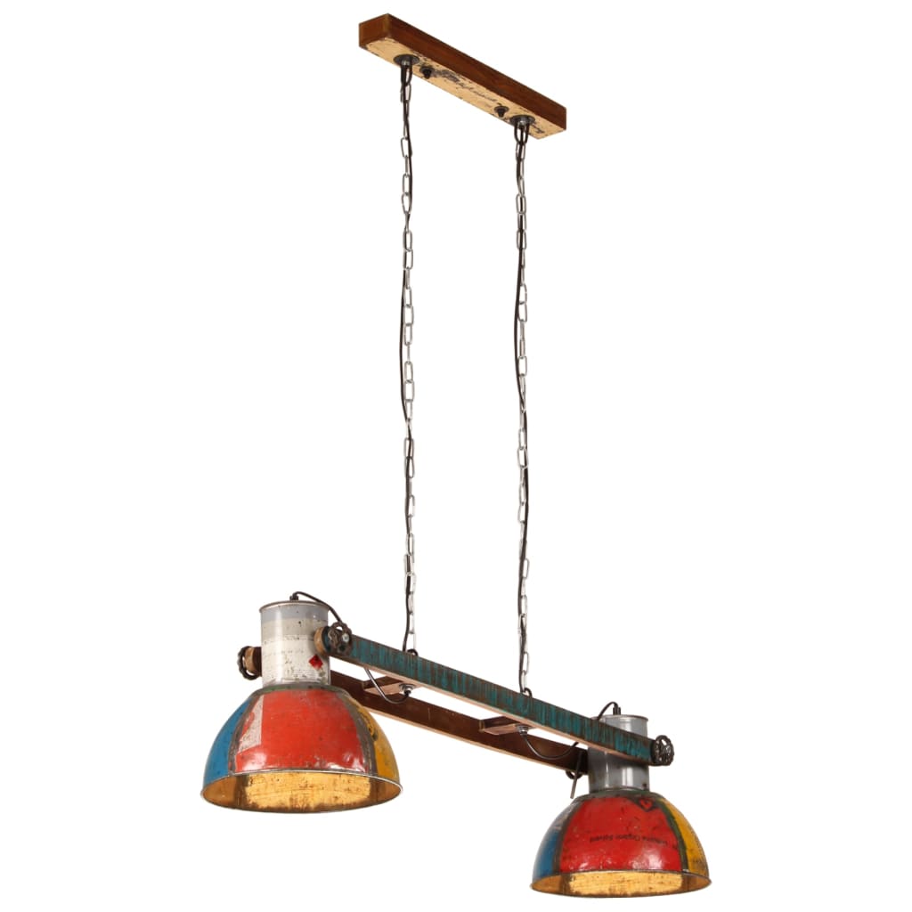 vidaXL Industriálna závesná lampa 25 W farebná 111 cm E27