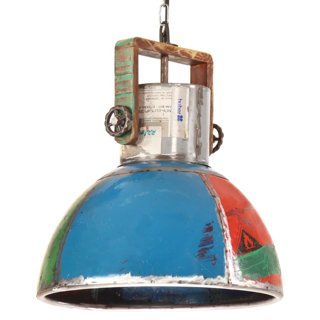 vidaXL Industriálna okrúhla závesná lampa 25 W farebná 40 cm E27