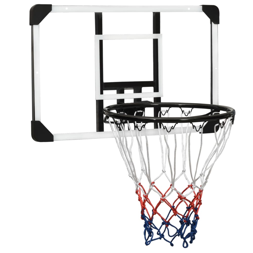 vidaXL Basketbalová doska priehľadná 71x45x2,5 cm polykarbonát