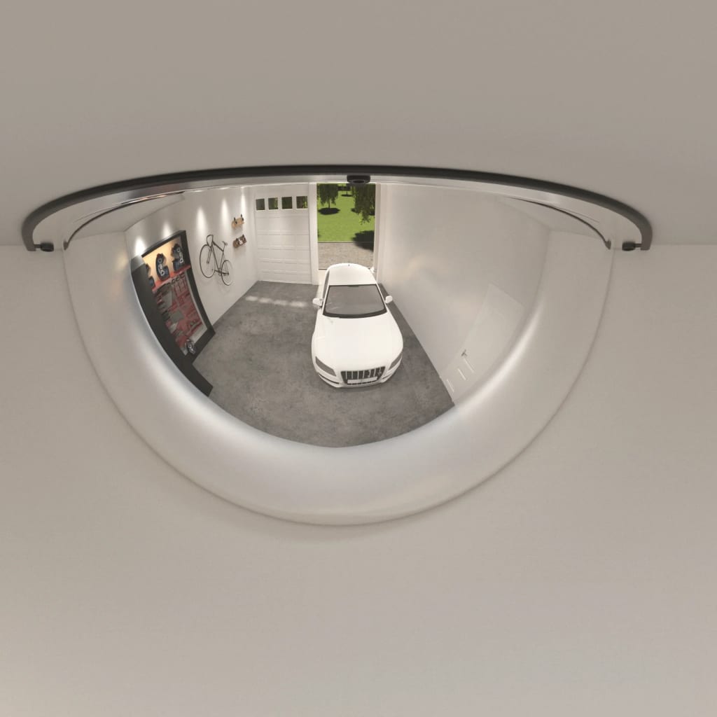vidaXL Polovičné klenuté dopravné zrkadlá 2 ks Ø80 cm akryl