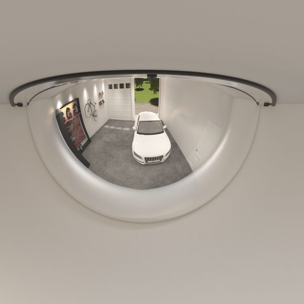 vidaXL Polovičné klenuté dopravné zrkadlá 2 ks Ø60 cm akryl