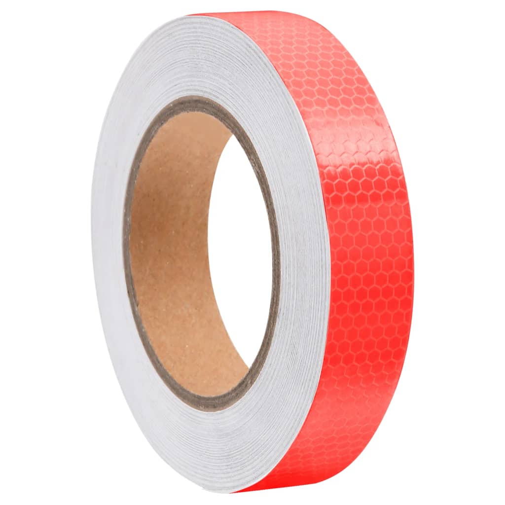 vidaXL Reflexná páska červená 2,5 cmx20 m PVC