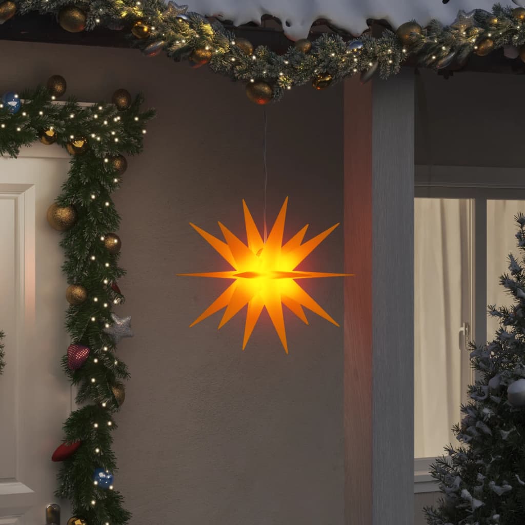 vidaXL Vianočné svetlo s LED, skladacie, žlté 43 cm