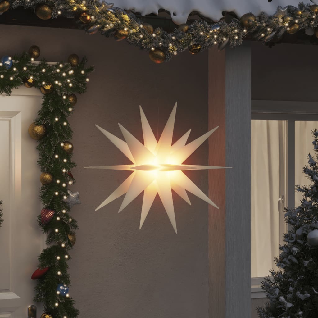 vidaXL Vianočné svetlo s LED, skladacie, biele 100 cm