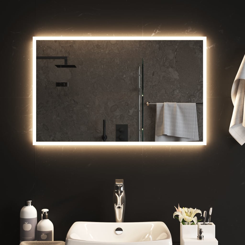 vidaXL LED kúpeľňové zrkadlo 50x80 cm