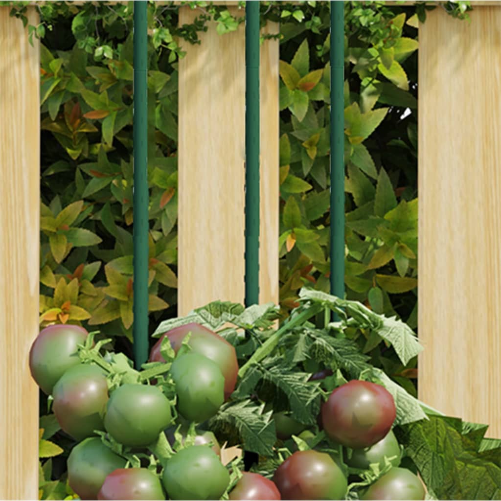 vidaXL Záhradné kolíky 30 ks zelené 180 cm oceľ