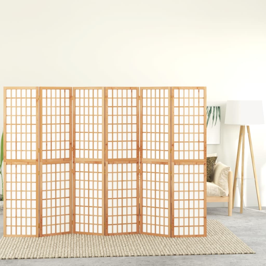 vidaXL Skladací paraván so 6 panelmi japonský štýl 240x170 cm