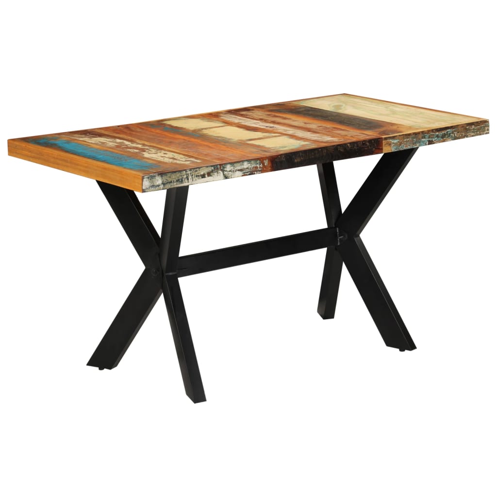 vidaXL Jedálenský stôl 140x70x75 cm recyklované masívne drevo