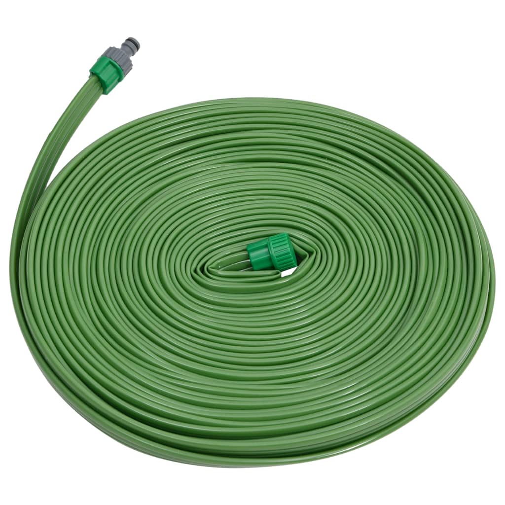 vidaXL 3-rúrková zavlažovacia hadica zelená 15 m PVC
