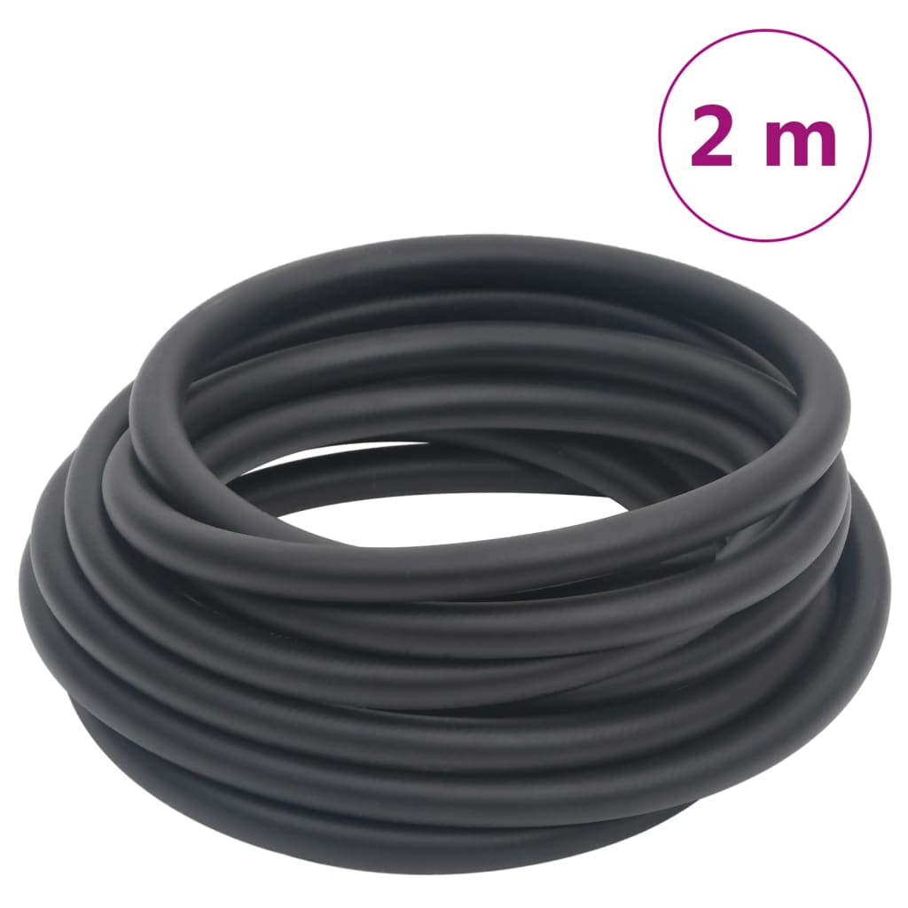 vidaXL Hybridná vzduchová hadica, čierna 0,6" 2 m, guma a PVC