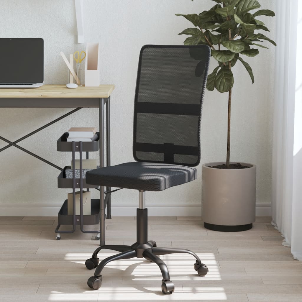vidaXL Kancelárska stolička čierna sieťovaná látka
