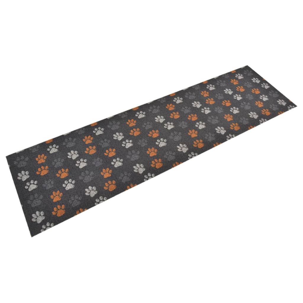 vidaXL Kuchynský koberec umývateľný Paws 45x150 cm zamat