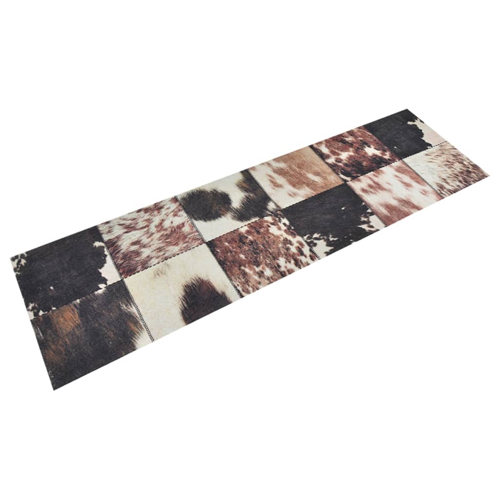 vidaXL Kuchynský koberec umývateľný Animal Skin 45x150 cm zamat