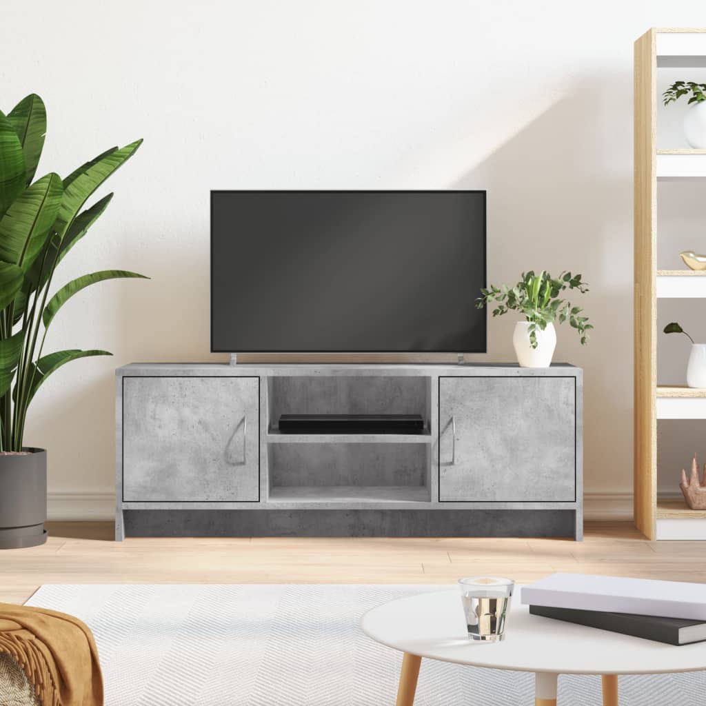 vidaXL TV skrinka betónová sivá 102x30x37,5 cm kompozitné drevo