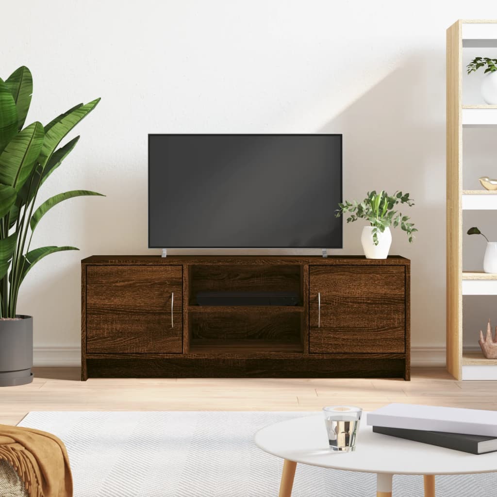 vidaXL TV skrinka hnedý dub 102x30x37,5 cm kompozitné drevo