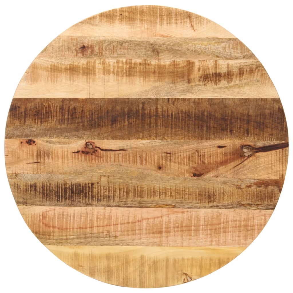 vidaXL Stolová doska Ø 70x1,5 cm okrúhla masívny surový mangovník