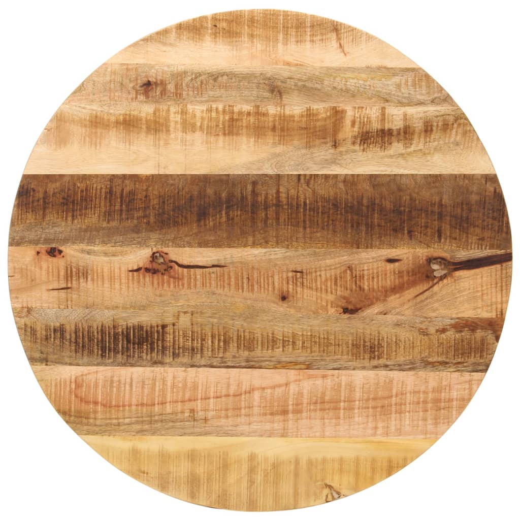 vidaXL Stolová doska Ø 80x1,5 cm okrúhla masívny surový mangovník