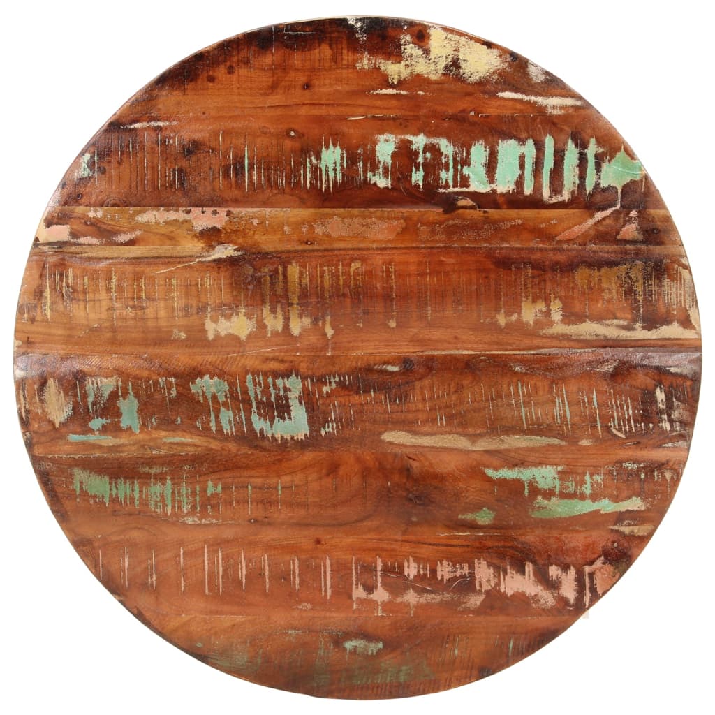 vidaXL Stolová doska Ø 70x3,8 cm okrúhla masívne recyklované drevo