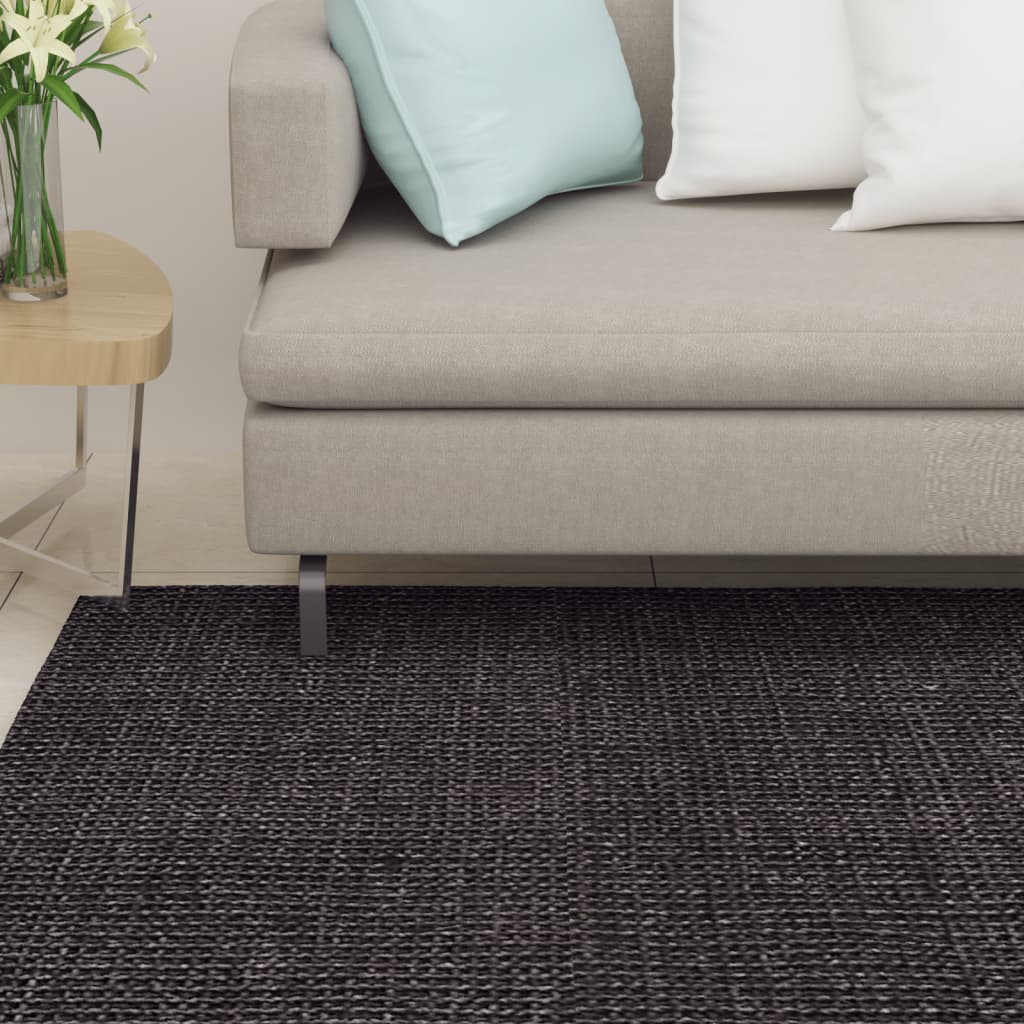 vidaXL Sisalový koberec na škrabadlo čierny 66x200 cm