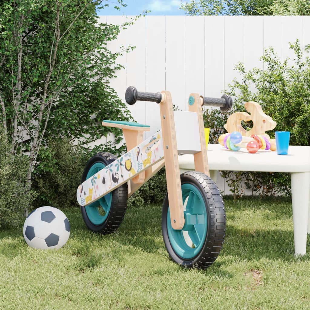 vidaXL Balančný bicykel pre deti modrý potlač