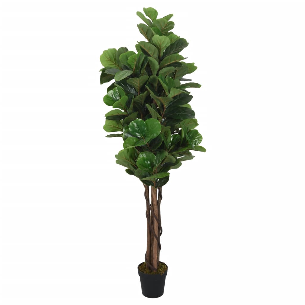 vidaXL Umelý figovník 180 listov 150 cm zelený