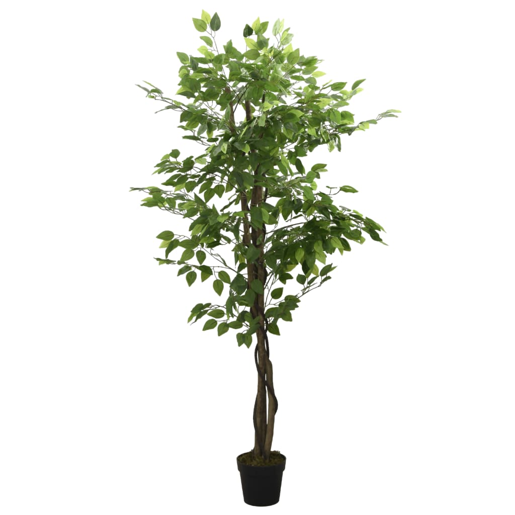 vidaXL Umelý fikusový strom 630 listov 120 cm zelený