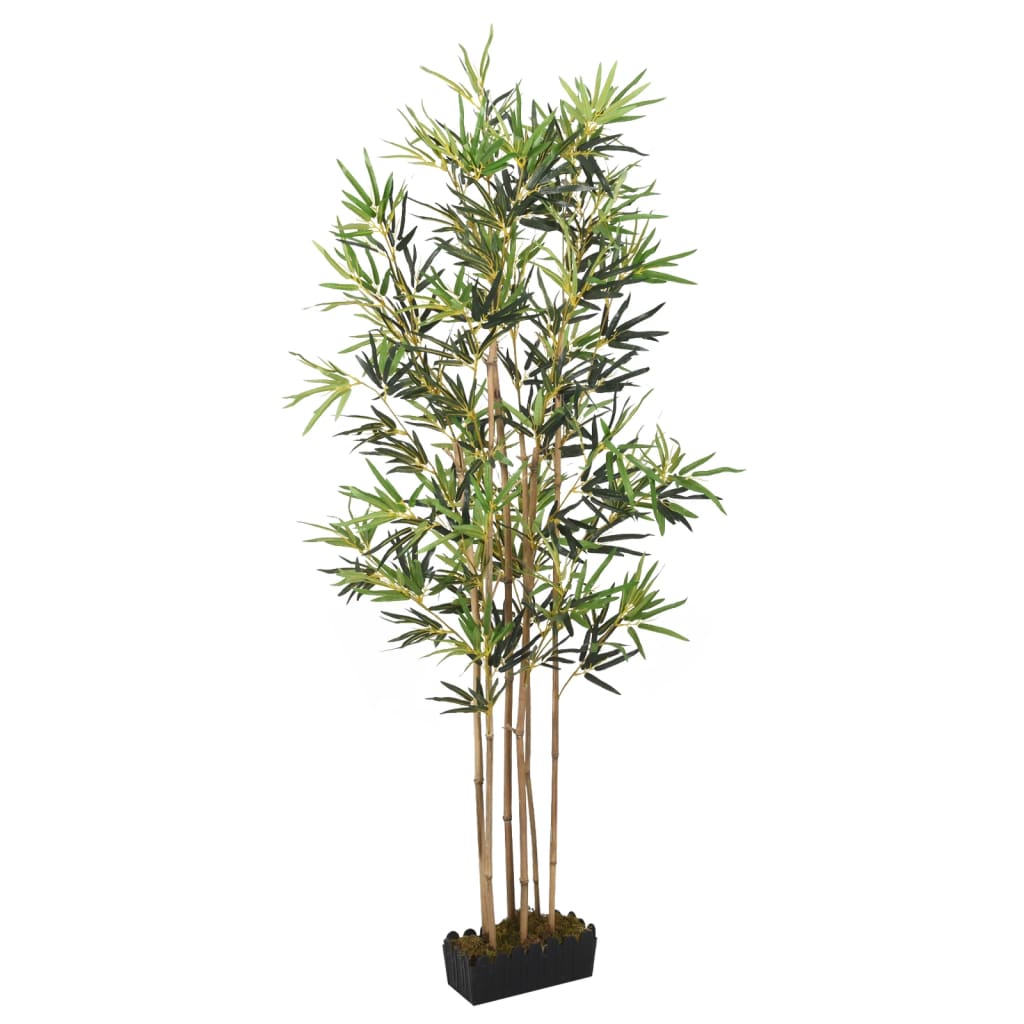 vidaXL Umelý bambusový strom 828 listov 150 cm zelený
