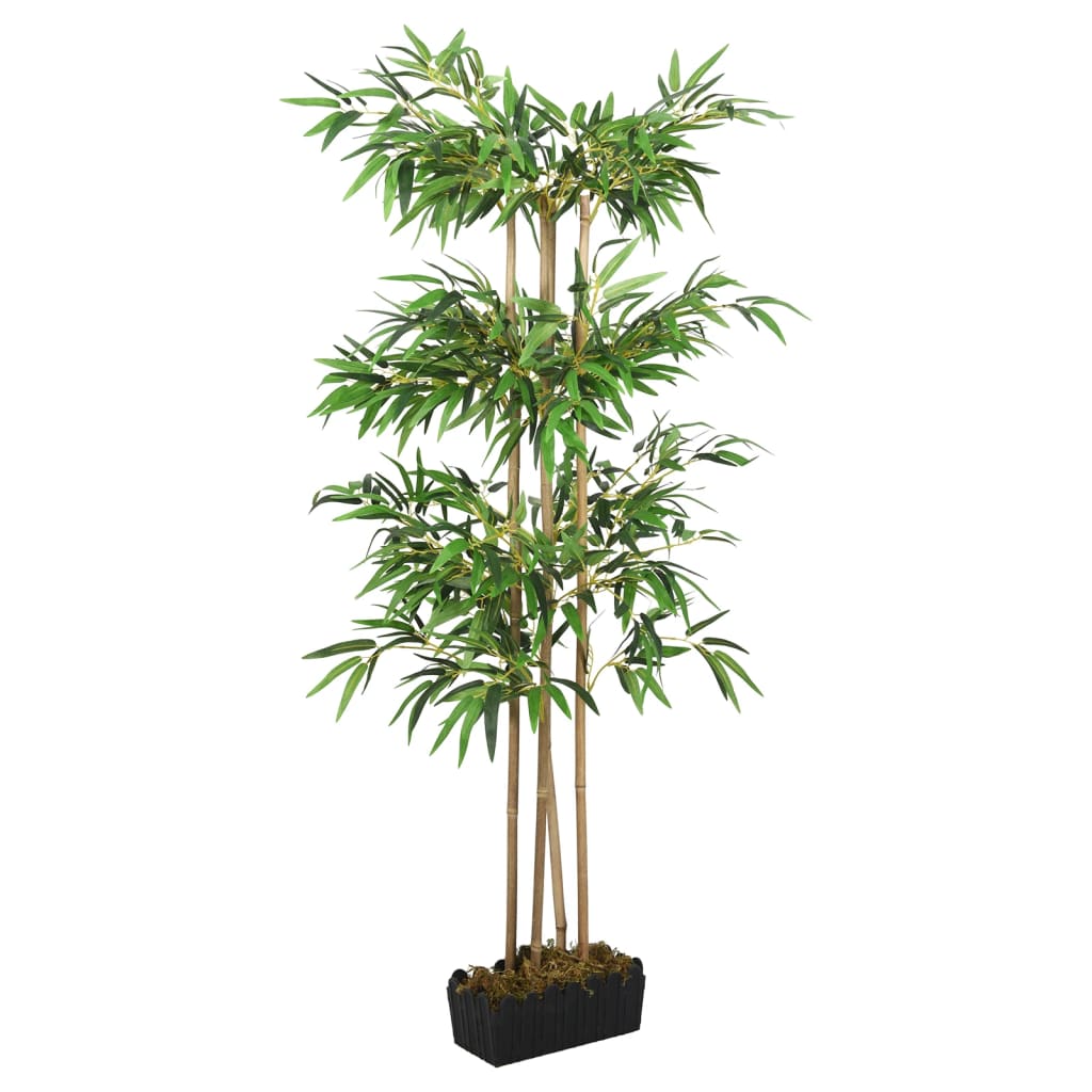 vidaXL Umelý bambusový strom 760 listov 120 cm zelený