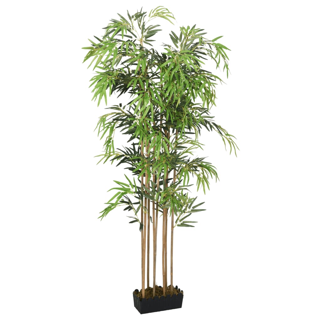 vidaXL Umelý bambusový strom 730 listov 120 cm zelený