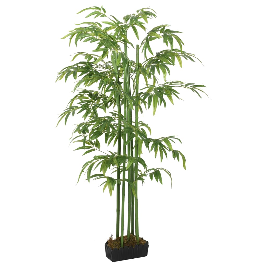 vidaXL Umelý bambusový strom 384 listov 120 cm zelený