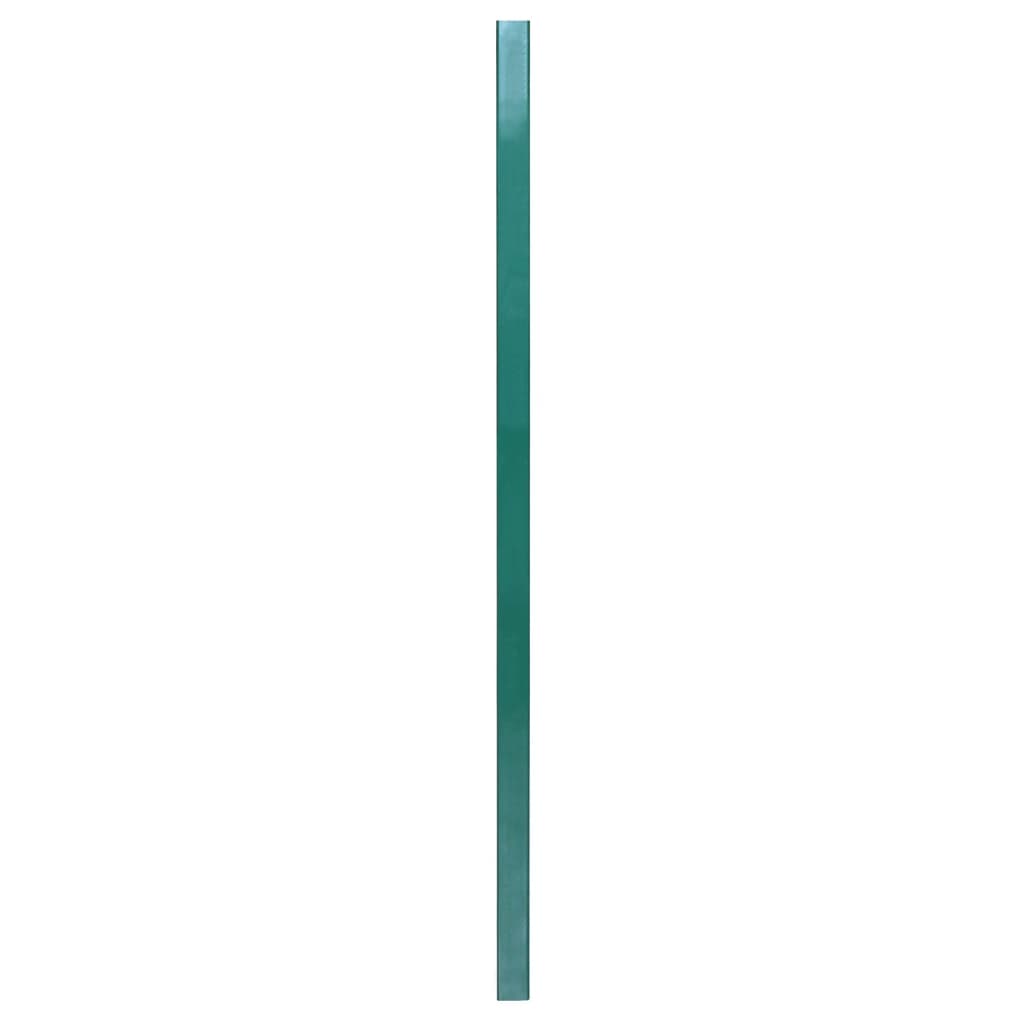 vidaXL Plotové stĺpiky 10 ks zelené 130 cm pozinkovaná oceľ