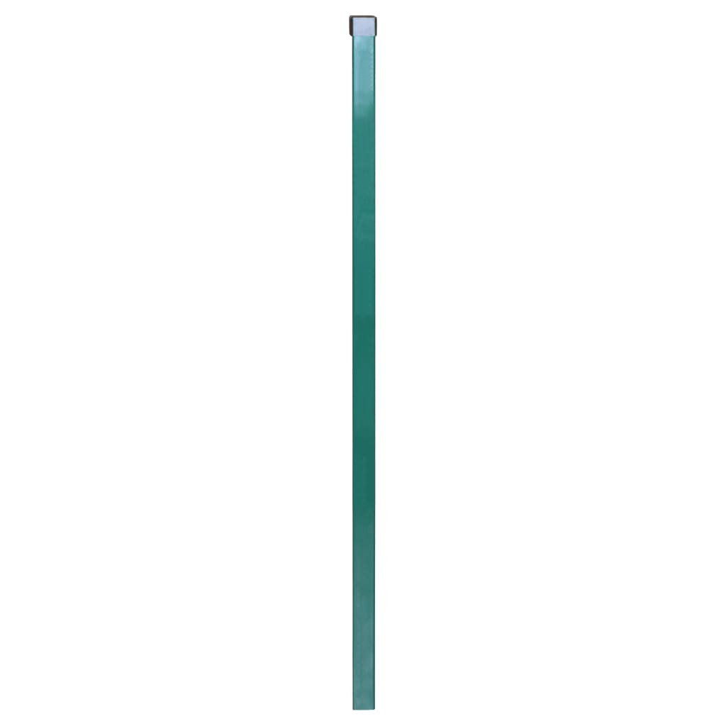 vidaXL Plotové stĺpiky 20 ks zelené 130 cm pozinkovaná oceľ