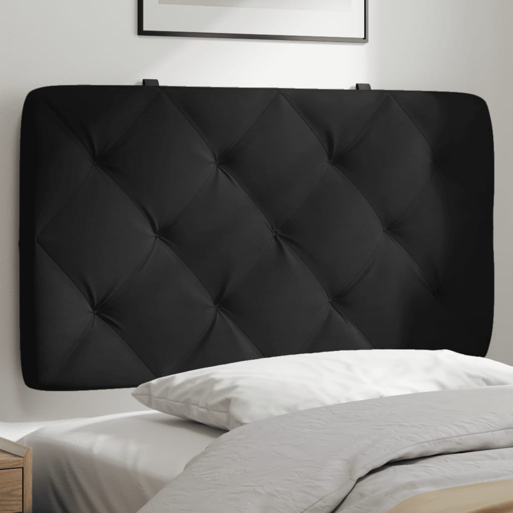 vidaXL Panel na čelo postele čierny 80 cm zamat