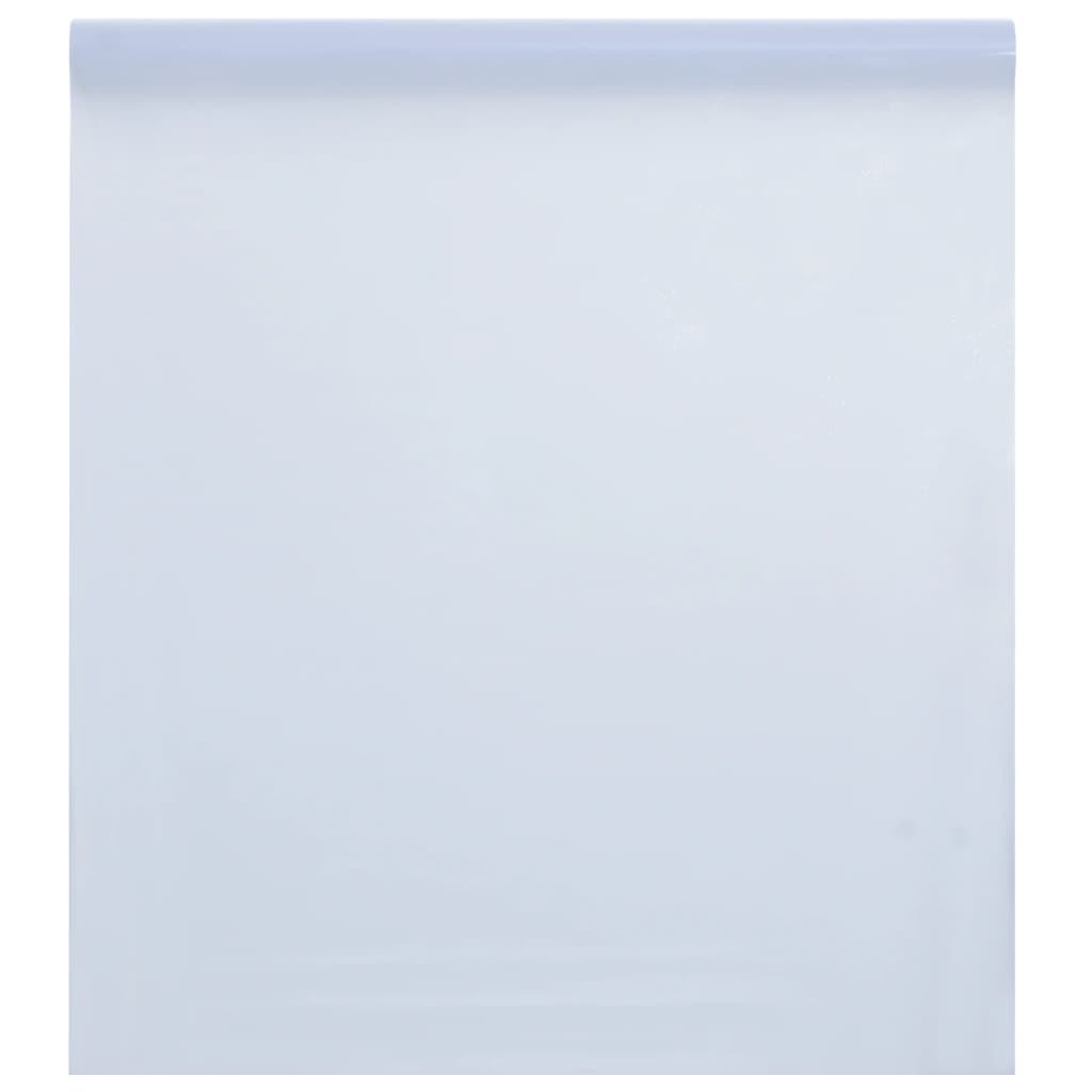 vidaXL Okenná fólia statická matná transparentná biela 60x500 cm PVC