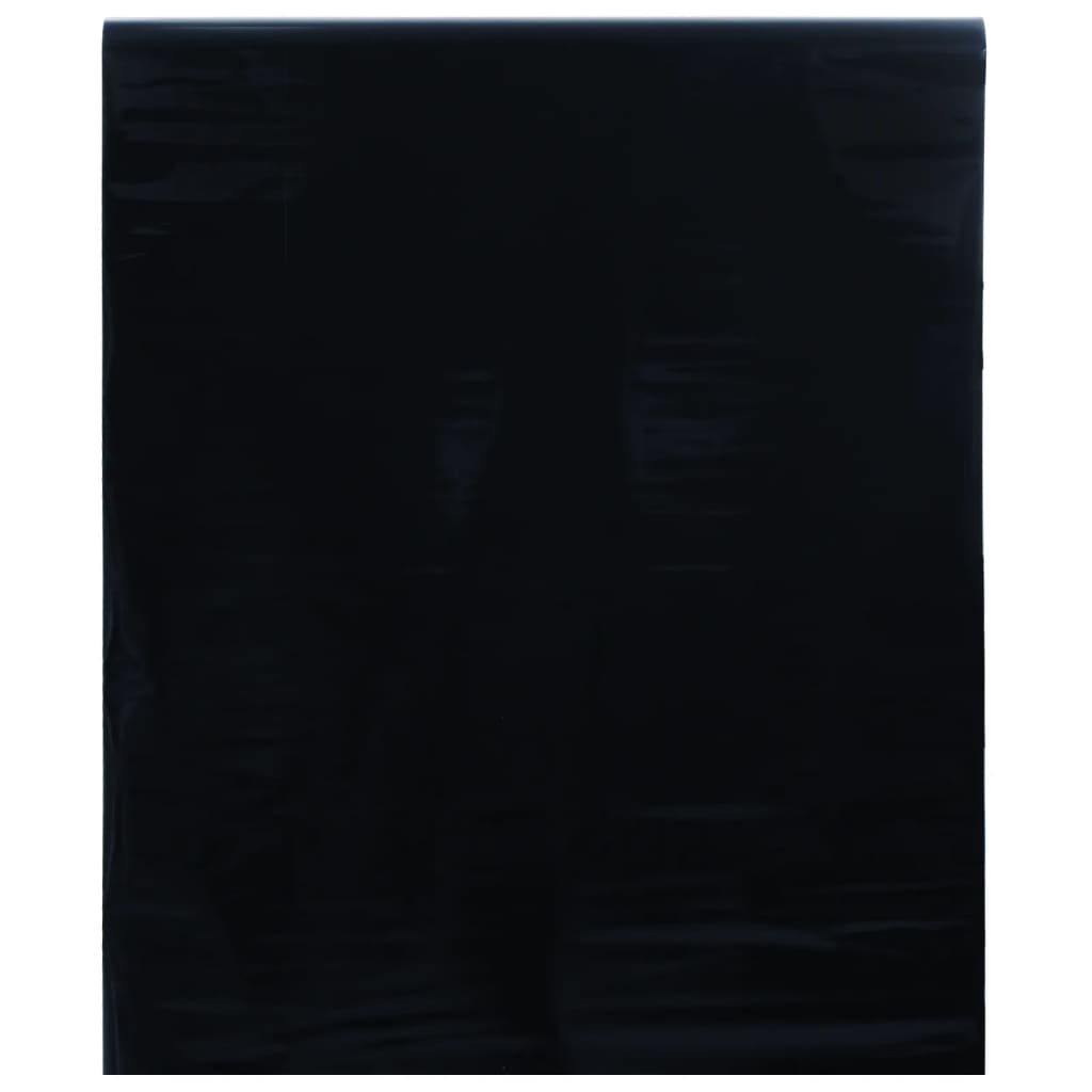 vidaXL Okenná fólia statická matná čierna 60x500 cm PVC