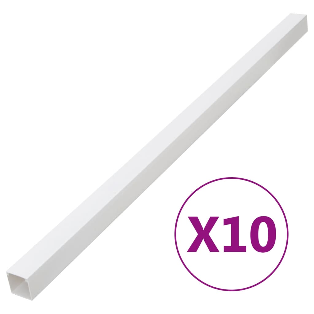 vidaXL Káblový rozvod 100x40 mm 10 m PVC
