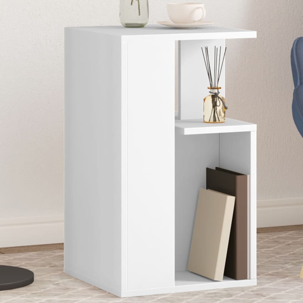 vidaXL Príručný stolík biely 35x35x60 cm kompozitné drevo