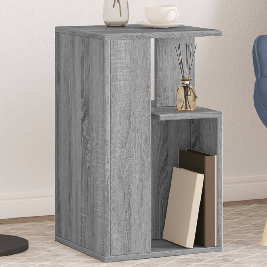vidaXL Príručný stolík sivý sonoma 35x35x60 cm kompozitné drevo