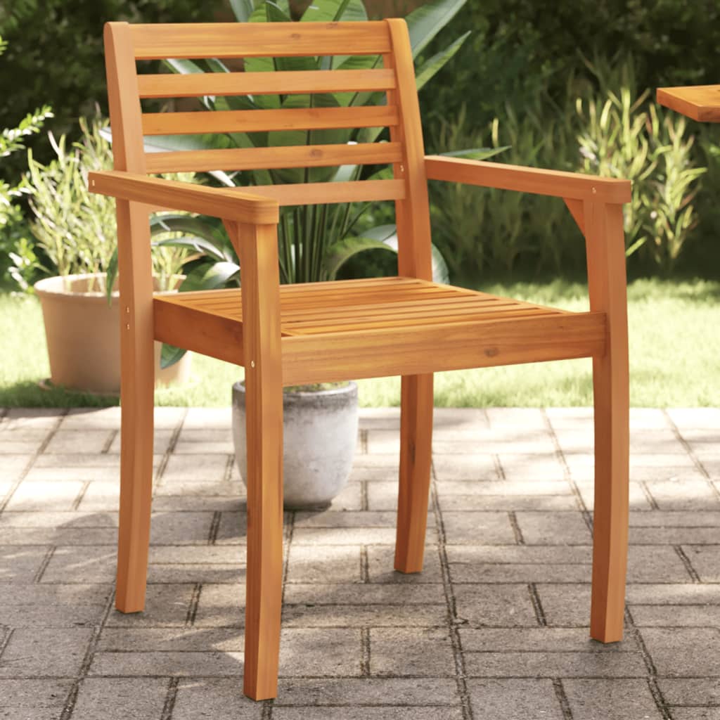 vidaXL Záhradné stoličky 6 ks 59x55x85 cm akáciový masív