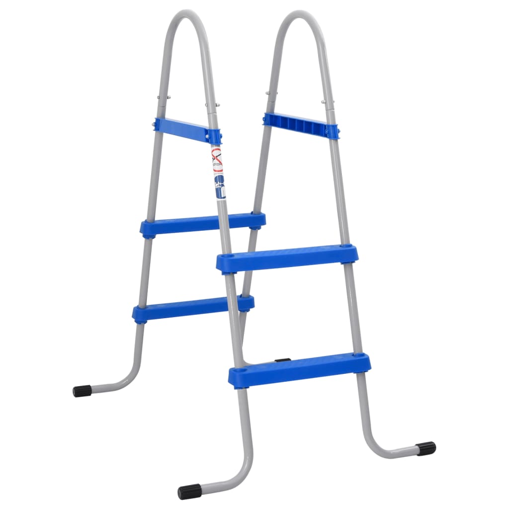 vidaXL Bazénový rebrík pre nadzemný bazén 84 cm oceľ a plast
