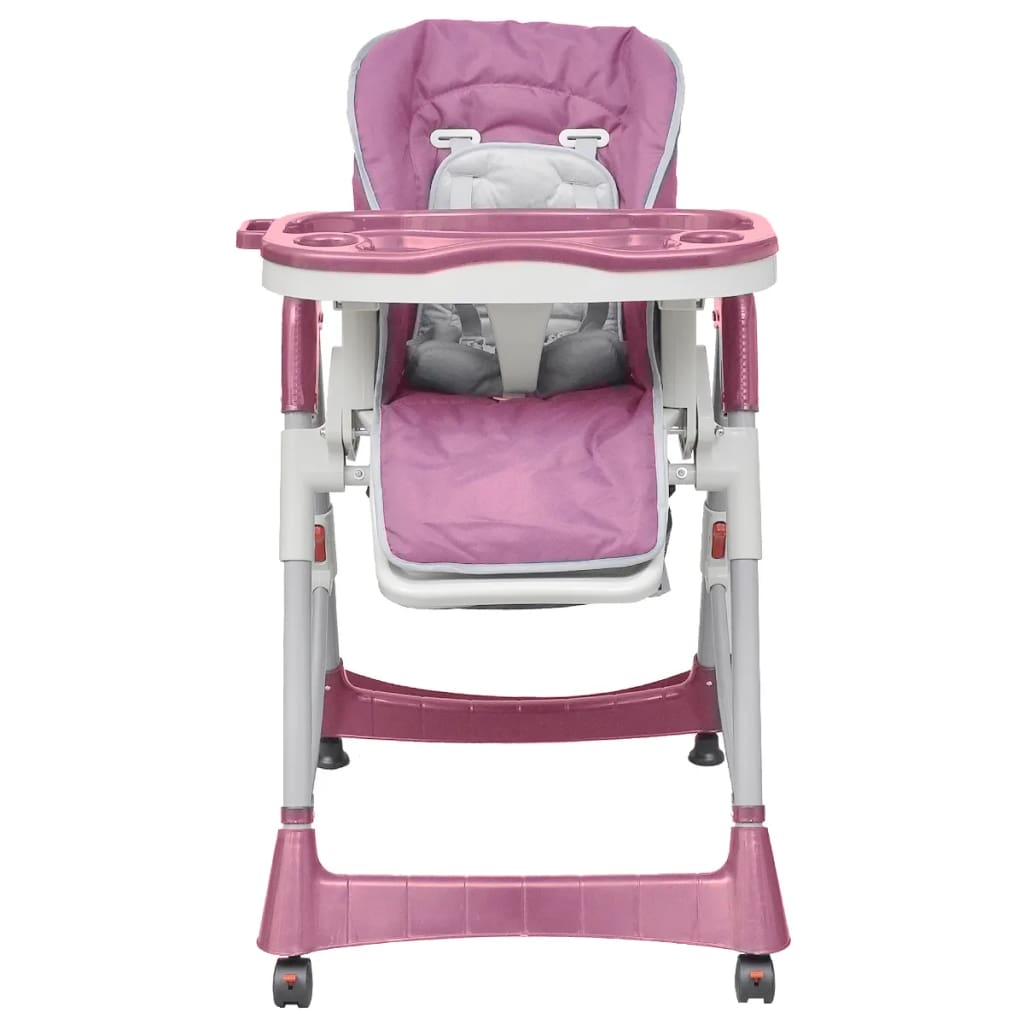 vidaXL Detská stolička, deluxe, ružová, nastaviteľná výška