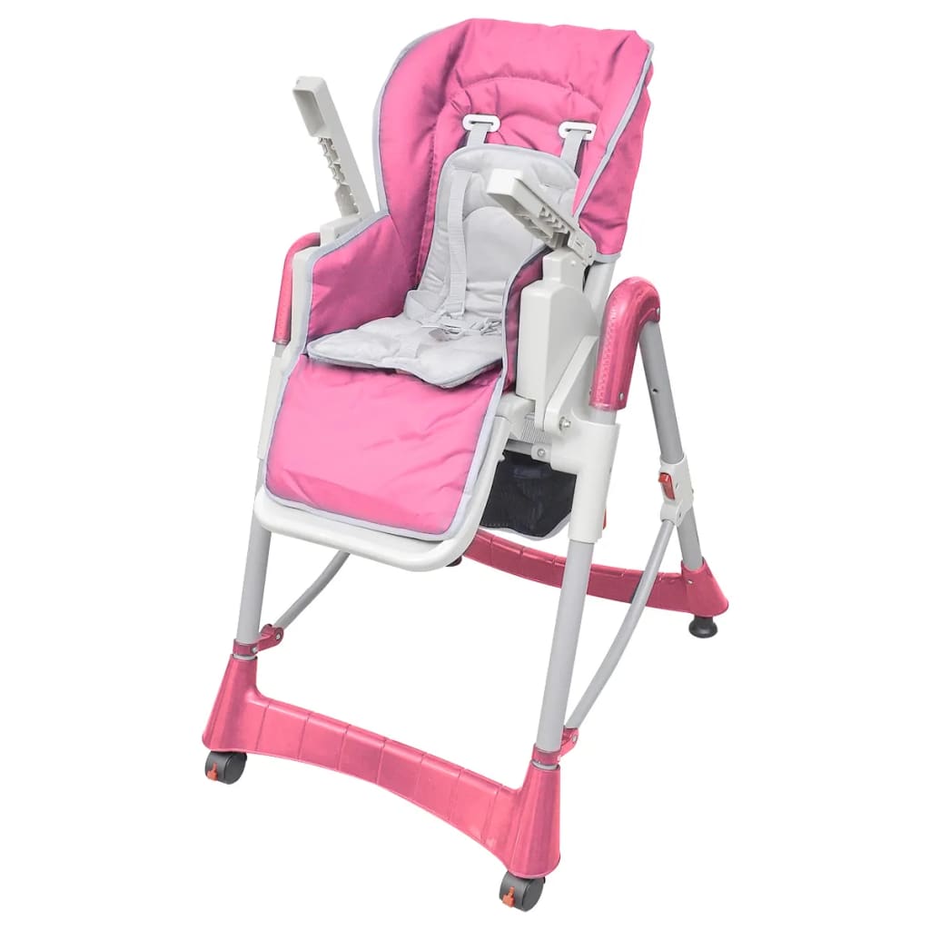 vidaXL Detská stolička, deluxe, ružová, nastaviteľná výška
