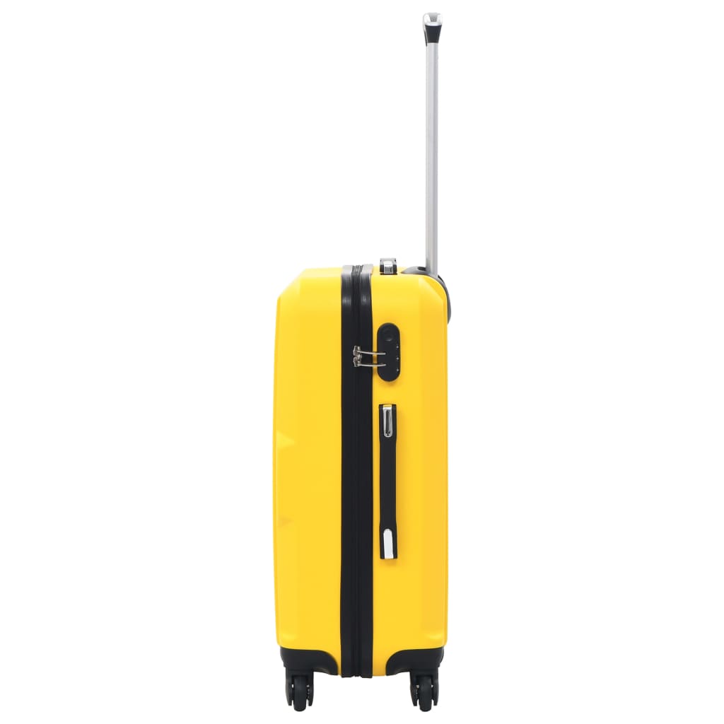 vidaXL Súprava 3 cestovných kufrov s tvrdým krytom žltá ABS