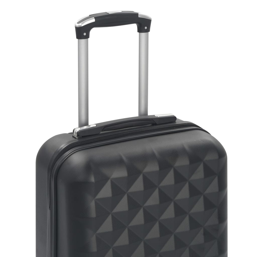 vidaXL Cestovný kufor s tvrdým krytom čierny ABS