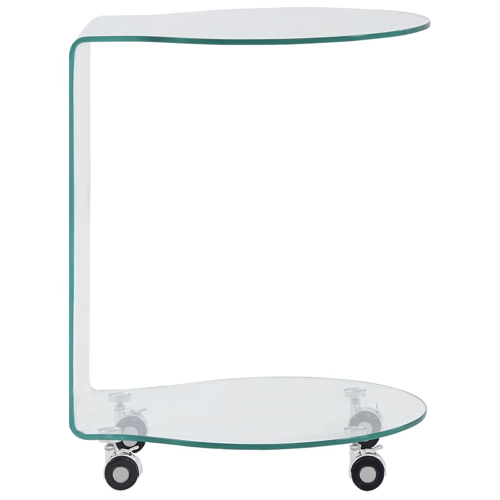 vidaXL Konferenčný stolík 45x40x58 cm, tvrdené sklo