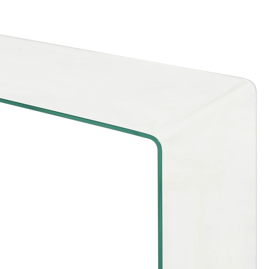 vidaXL Konferenčné stolíky 2 ks 90x30x20/110x30x40 cm, tvrdené sklo 