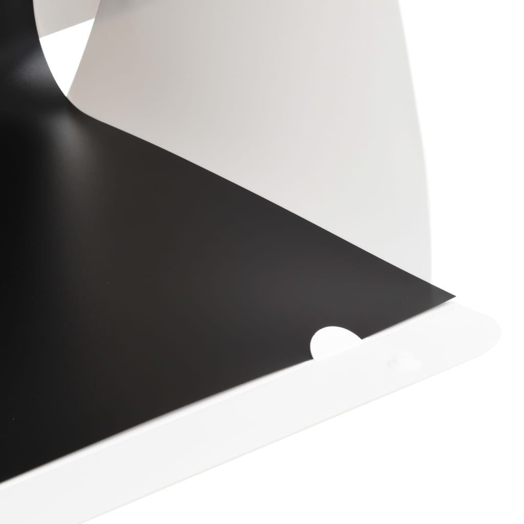 vidaXL Skladací LED štúdiový svetelný stan 40x34x37 cm plastový biely