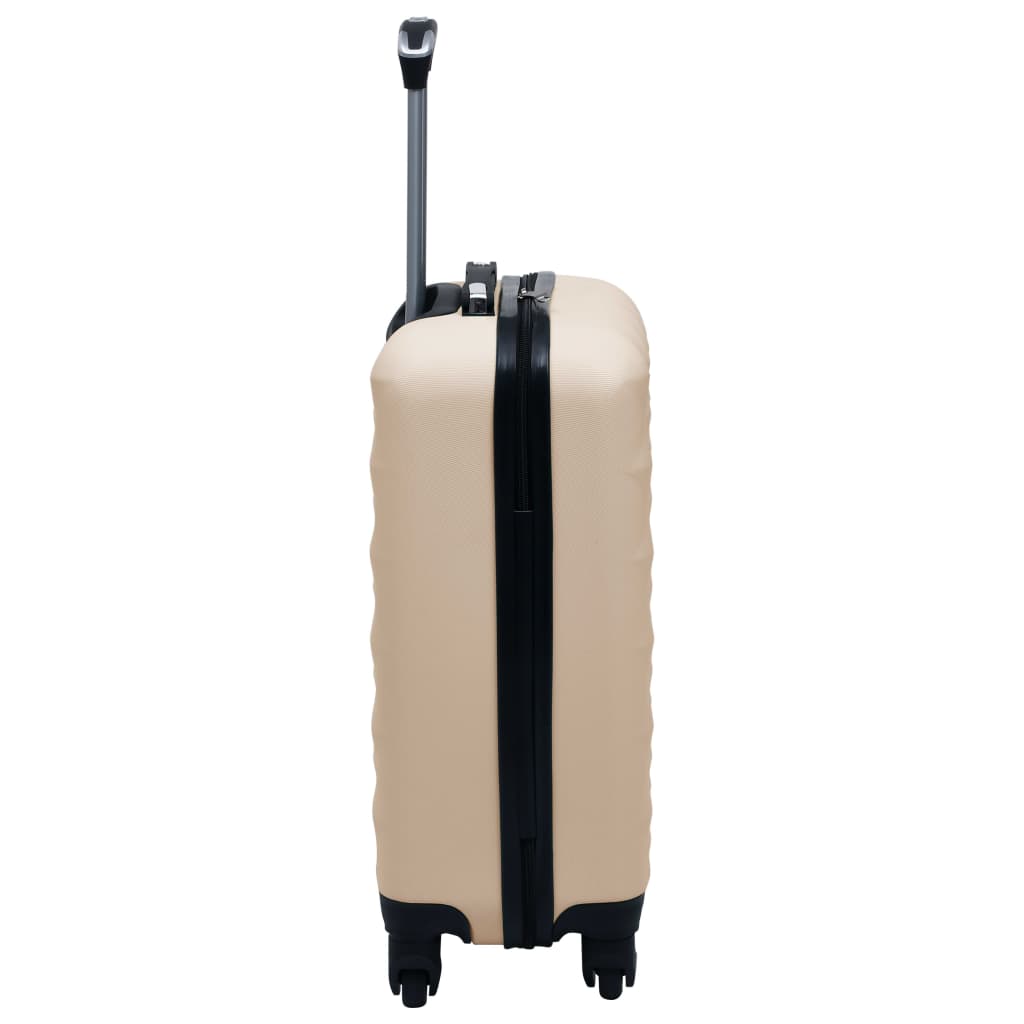 vidaXL Cestovný kufor s tvrdým krytom zlatý ABS