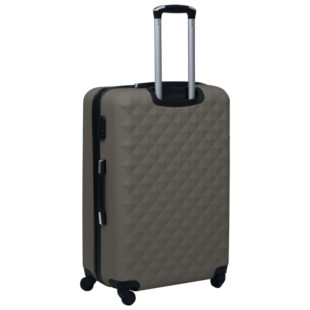 vidaXL Cestovný kufor s tvrdým krytom antracitový ABS