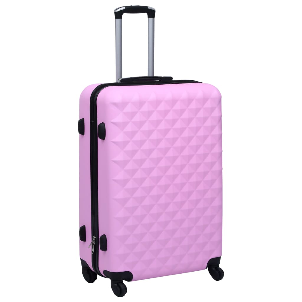 vidaXL Súprava cestovných kufrov s tvrdým krytom 2 ks ružová ABS